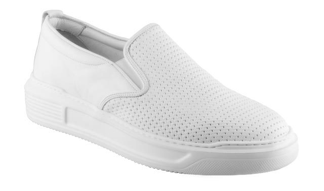 Pánské kožené polobotky Dapi bílé 15795 G