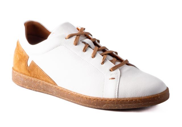 Pánské kožené polobotky Dapi bílé 15852 G