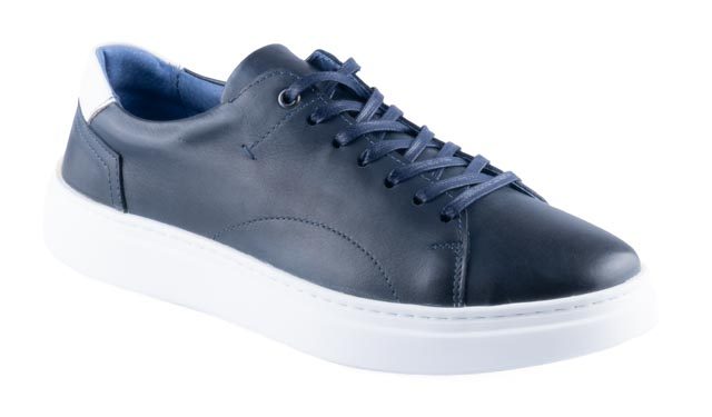 Pánské kožené polobotky Dapi modré 15848 G