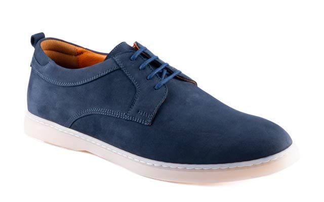 Pánské kožené polobotky Dapi modré 15853 G